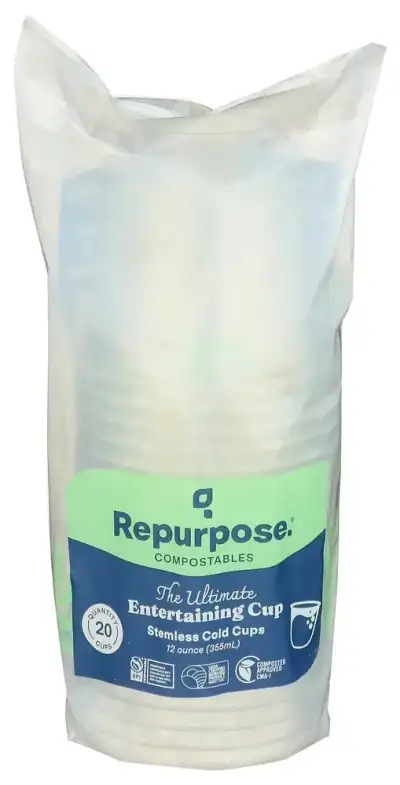 Repurpose Cups Cold Stemless 12Oz 20Ct