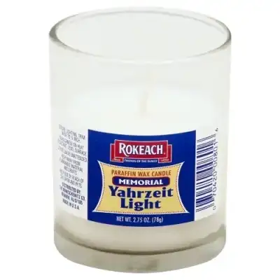 Rokeach Candle Tmblr Mmorial Glass