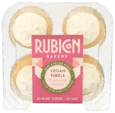 Rubicon Bakery Cupcake Vanilla 4Pk