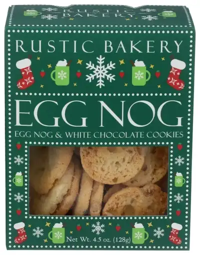 Rustic Bakery Cookies Egg Nog Wht Choc
