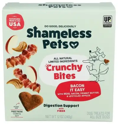 Shameless Pets Dog Treat Crnch Bacon It