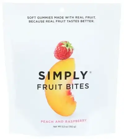Simply Gummies Rr Pch Rspbry