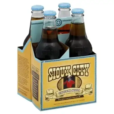 Sioux City Soda 4Pk Cream Soda