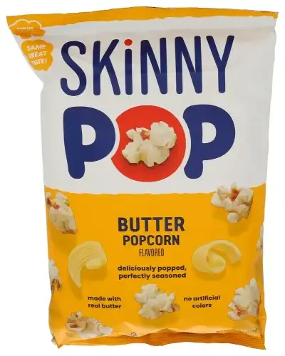 Skinny Pop Popcorn Butter Rte