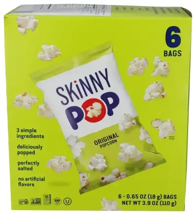 Skinny Pop Popcorn Orignalinal 6Pk