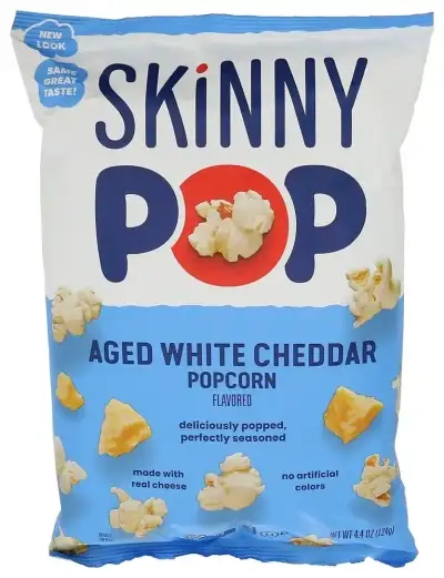 Skinny Pop Popcorn Aged Wht Cheddar