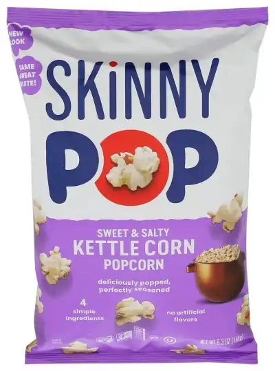 Skinny Pop Popcorn Rte Swt & Salty Kettle