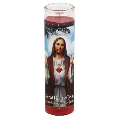 St Jude Candle Heart Of Jesus Red