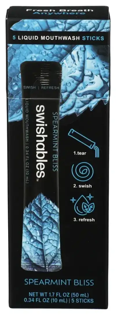 Swishables Mouthwash 5Pc Spearmint