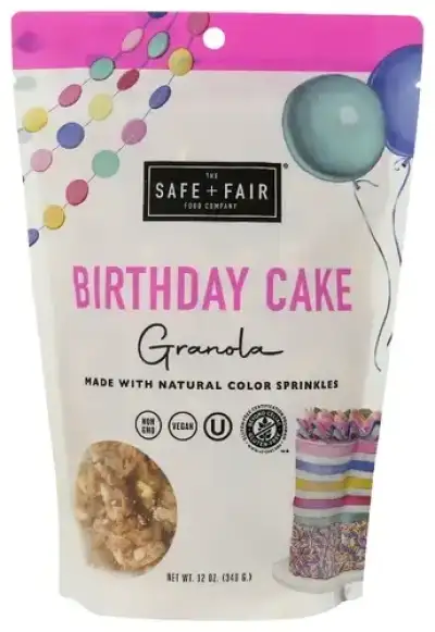 The Safe And Fair Food Co Granola Birthday Cake