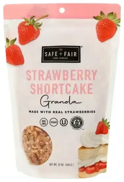 The Safe And Fair Food Co Granola Strwbrry Shrtcake