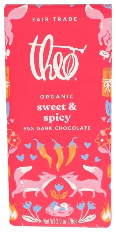 Theo Chocolate Choc Bar Dark Swt & Spcy