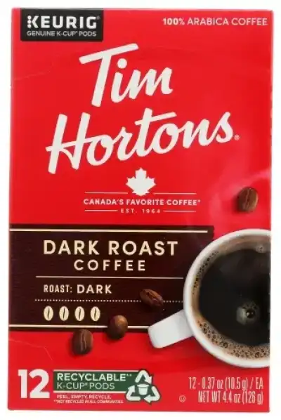 Tim Horton Coffee Ss Drk Roast 12Pc
