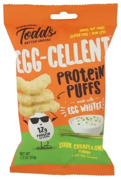Todds Better Snacks Puffs Sour Cream & Onion