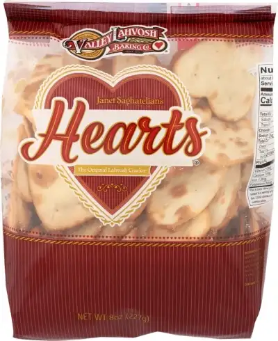 Valley Lahvosh Cracker Heart Organicnl Bag