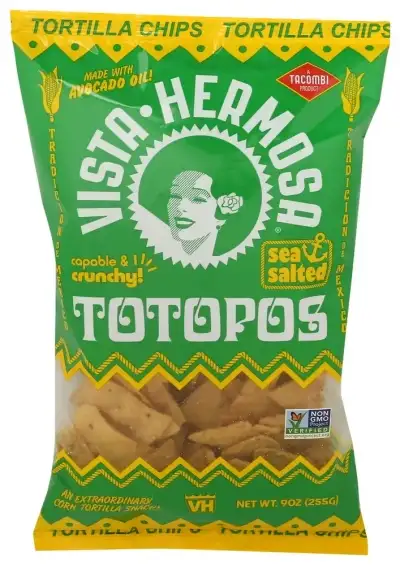 Vista Hermosa Chips Tort Wht Corn Sslt