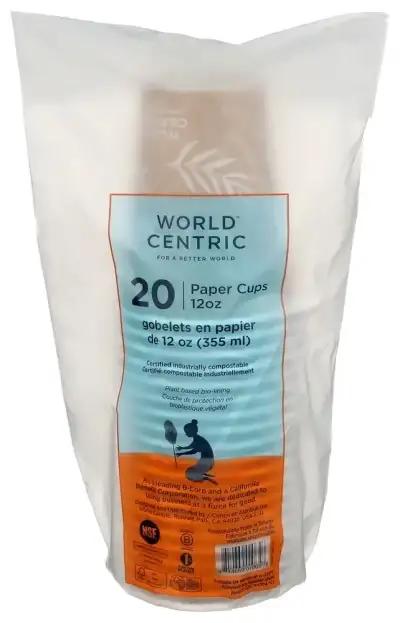 World Centric Cup Paper Hot Compost 12Z