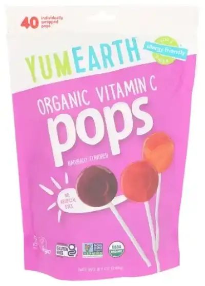 Yumearth Pops Vit C Fmly Bag
