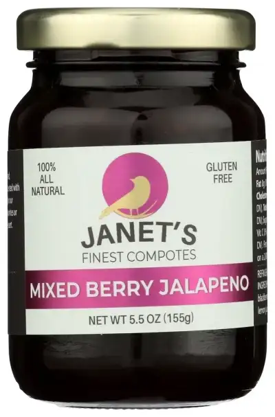 Janets Finest Compotes Compote Jalapen Brry Mxd