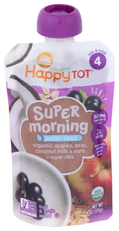 Happy Tot Pouch Apl Acai Cmlk Morng
