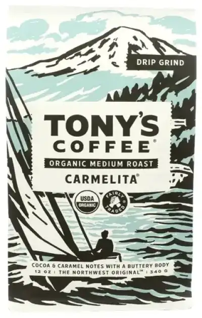 Tonys Coffee Coffee Grnd Carmelita