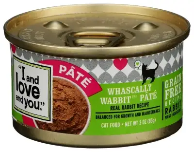 I and Love and You Cat Food Can Whascly Wabt Pate
