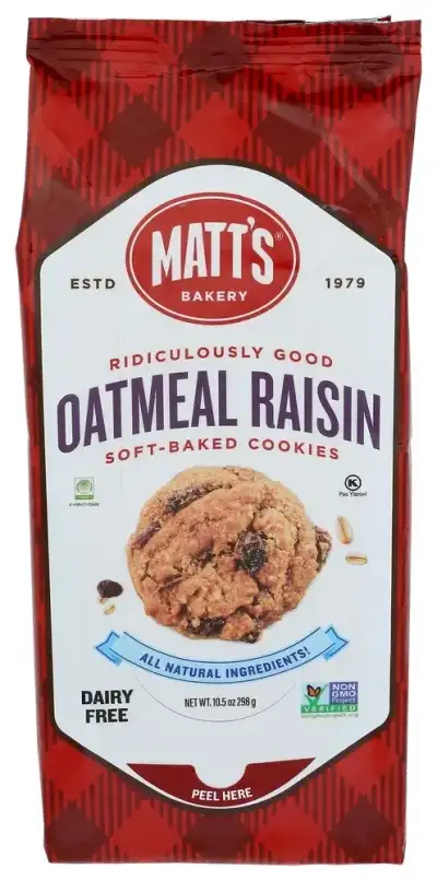 Matts Cookies Cookie Oatmeal Raisin