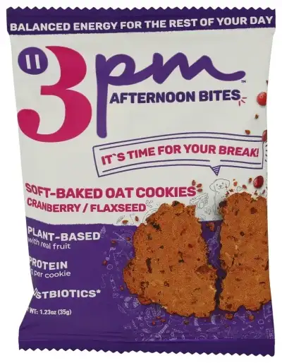 3Pm Afternoon Bites Cookie Cranbrry Flaxseed