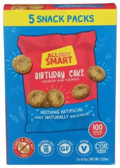 Allergy Smart Cookie Mini Bday Cke 5Pk