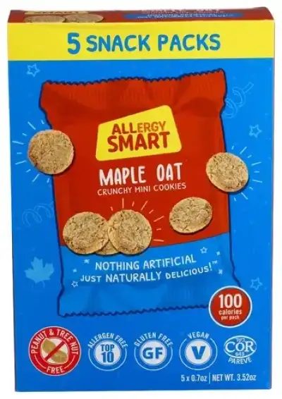 Allergy Smart Cookie Mini Mple Oat 5Pk