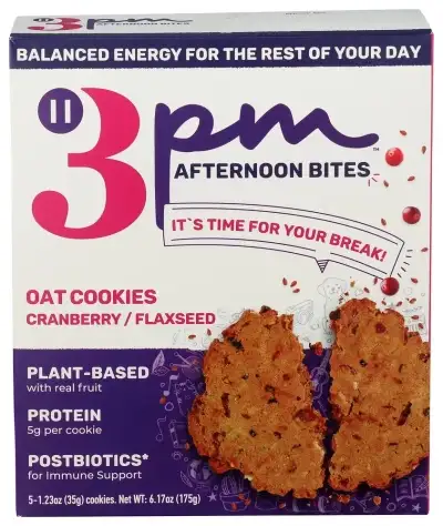 3Pm Afternoon Bites Cookie Cran Flaxseed 5Ct