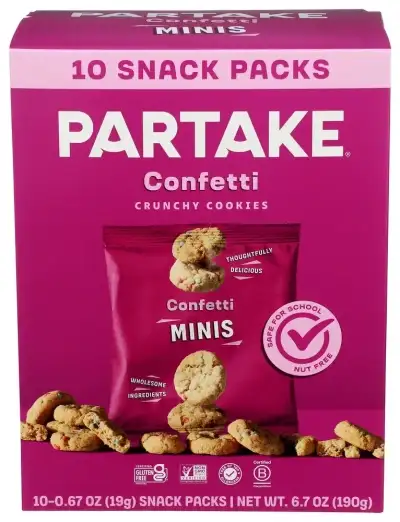 Partake Foods Cookie Mini Sh Sprinkle