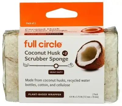 Full Circle Home Sponge Scrubber Coconut