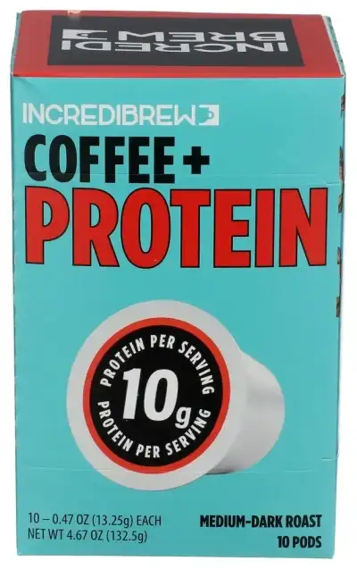 Incredibrew Coffee Pod Protein 10Ct