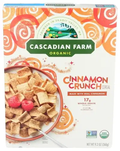 Cascadian Farm Cereal Cnnmn Crunch