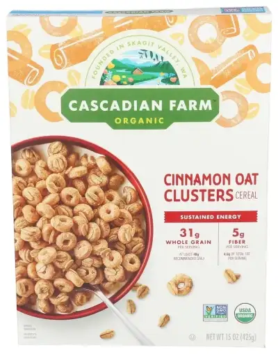 Cascadian Farm Cereal Cnn Oat Clstrs Og