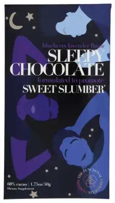 The Functional Chocolate Sleepy Bar Choc Bluebrry