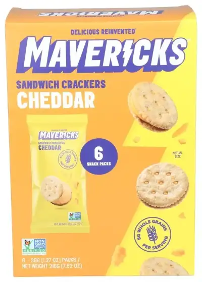 Mavericks Cracker Sw Chedd Snck Pk