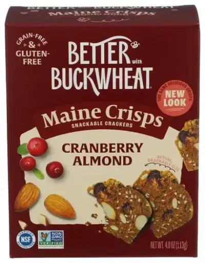 Better With Buckwheat Crisps Cranberry Almond