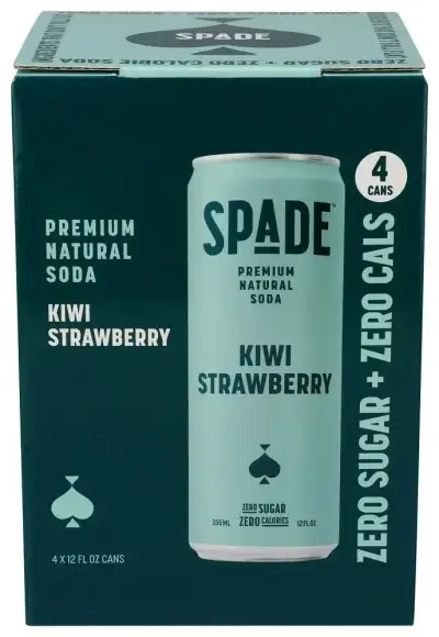 Spade Soda Kiwi Strawberry 4Pk