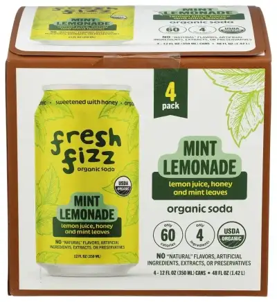 Fresh Fizz Soda Mint Lemonade 4Pk