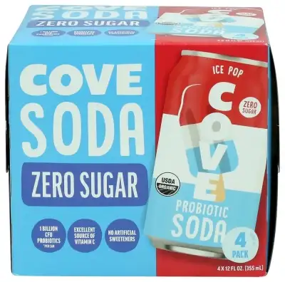 Cove Soda Probtc Ice Pop 4Pk