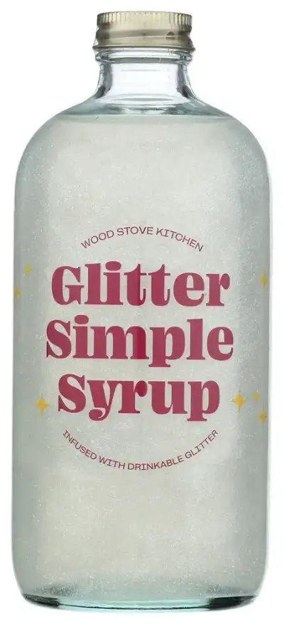 Wood Stove Kitchen Simple Syrup Glitter