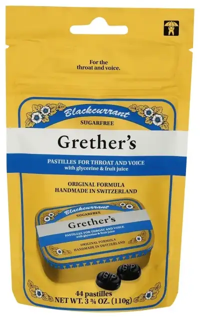 Grethers Lozenge Blkcurrnt Sf Bag
