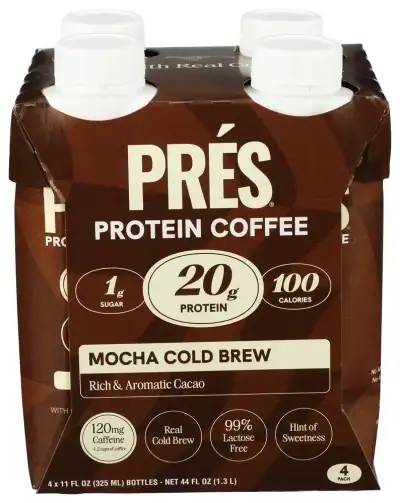Pres Protein Coffee Prtn Coffee Mocha Rtd4Pk