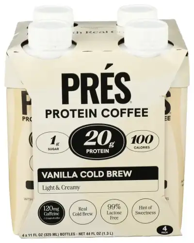 Pres Protein Coffee Prtn Coffee Vnla Rtd 4Pk