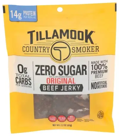 Tillamook Country Smoker Jerky Beef Zero Sugar