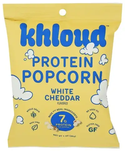 Khloud Popcorn Prot Wht Cheddar