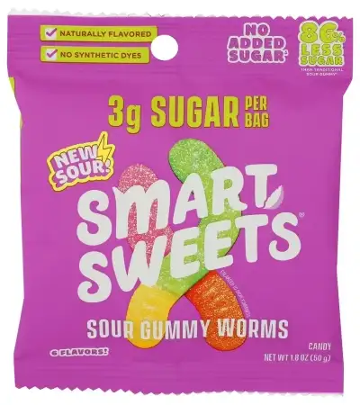 Smartsweets Candy Sour Gummy Worms