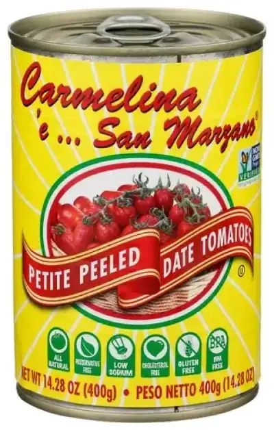 Carmelina E San Marzano Tomatoes Ital Ptite Peeld